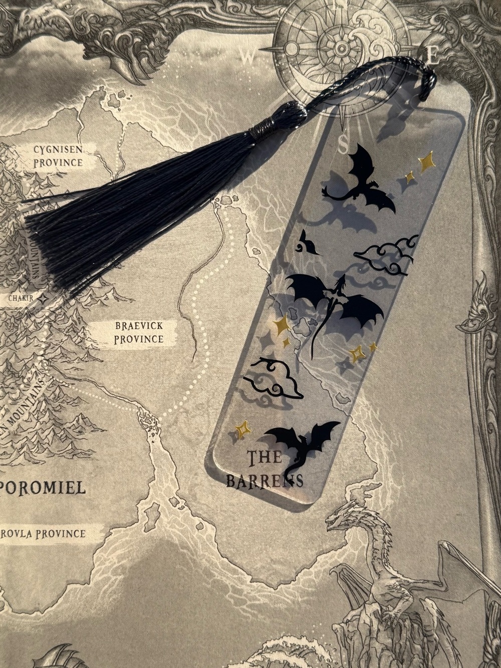 Fourth Wing Inspired Dragon Bookmark